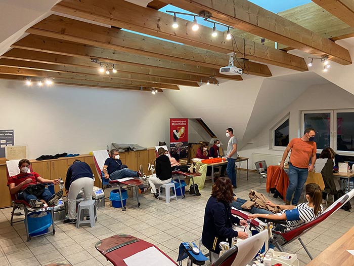 Blutspenden im Feuerwehrhaus 2021